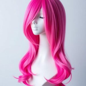 Perruque Rose Fuchsia Ondulée – Look Glamour et Tendance